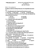 Đề thi giai đoạn III môn Ngữ văn Lớp 8 - Năm học 2016-2017 - Trường THCS Nam Thanh (Có đáp án)
